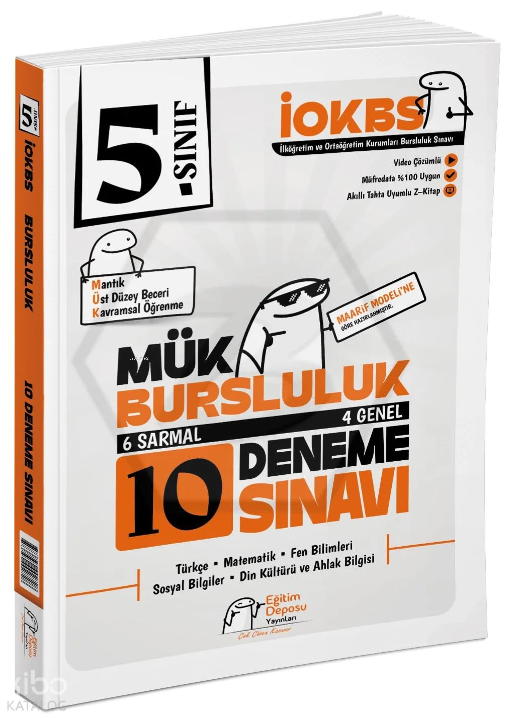 Eğitim Deposu 5. Sınıf Mük Bursluluk 10 Deneme Eğitim Deposu Yayınları