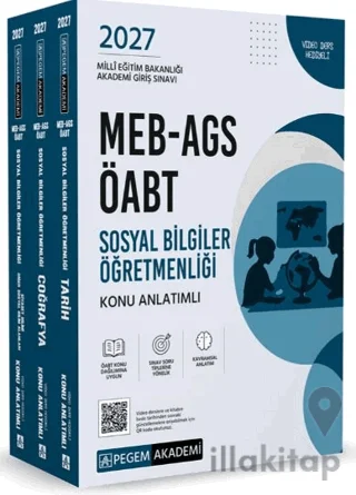 2027 MEB-AGS ÖABT Sosyal Bilgiler Öğretmenliği Konu Anlatımlı (3 Kitap)