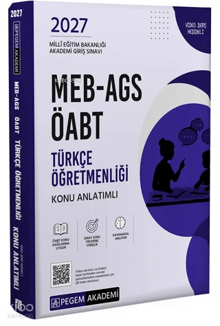 Pegem Akademi 2027 MEB-AGS ÖABT Türkçe Öğretmenliği Konu Anlatımlı