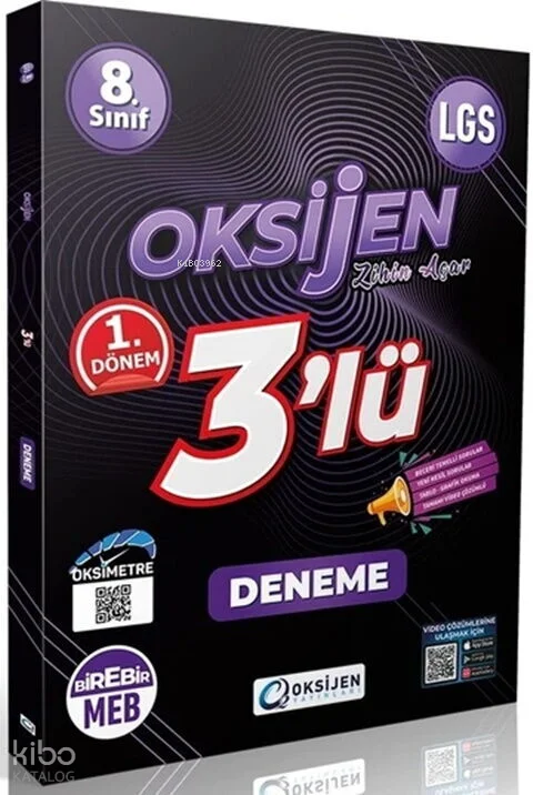 Oksijen Yayınları 8. Sınıf LGS 1. Dönem 3'lü Deneme