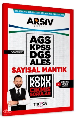 Marka Yayıncılık AGS KPSS DGS ALES Sayısal Mantık Yektugmat Konu Konu Çıkmış Sorular