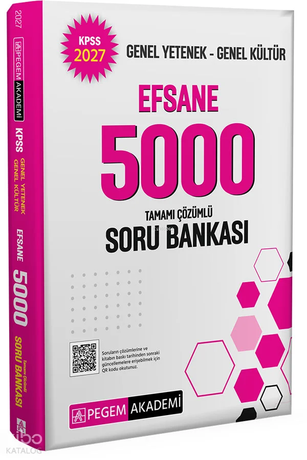 Pegem Akademi 2027 KPSS Genel Yetenek Genel Kültür Efsane 5000 Soru Bankası