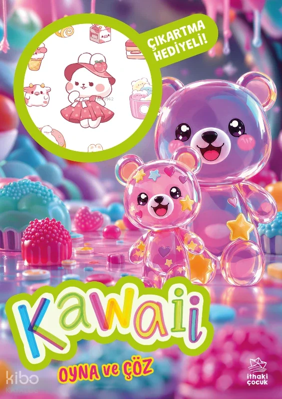 Kawaii - Oyna ve Çöz Çıkartmalı Etkinlik Kitabı