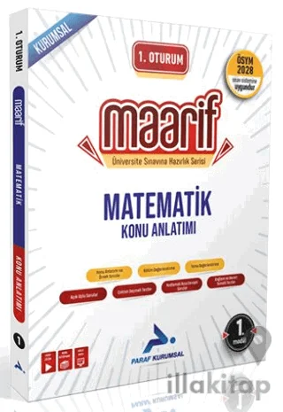 1. Oturum Maarif Matematik Konu Anlatımı 1. Kitap