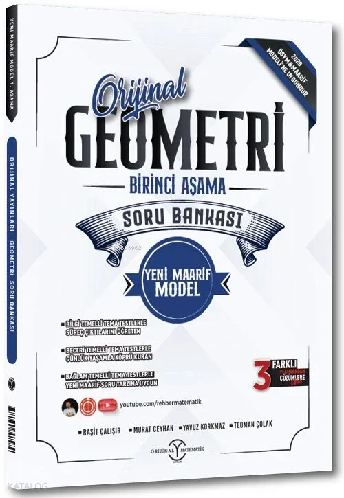 Orijinal 2028 YKS TYT Geometri Orijinal Maarif Model Soru Bankası 1. Aşama