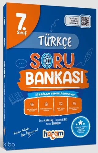 Hocam Anlatır 7. Sınıf Türkçe Tamamı Video Çözümlü Soru Bankası (Maarif Model)