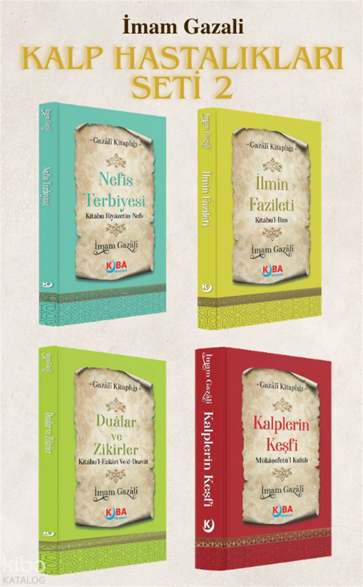 İmam Gazali - Kalp Hastalıkları Seti 2  (4 Kitap)