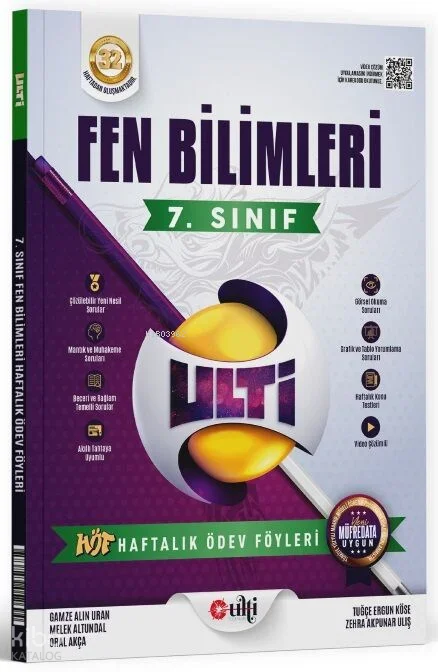 Ulti Yayınları 7. Sınıf Fen Bilimleri Ulti HÖF Haftalık Ders Föyleri