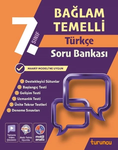 7. Sınıf Türkçe Bağlam Temelli Soru Bankası