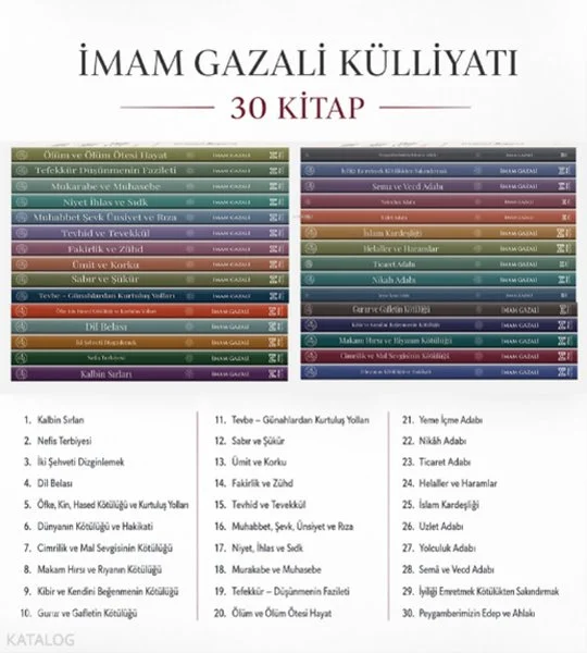 İmam Gazali Külliyatı Seti - 30 Kitap Takım