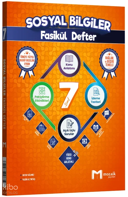 Mozaik 7. Sınıf Sosyal Bilgiler Maarif Modeli Konu Anlatımlı Fasikül Defter