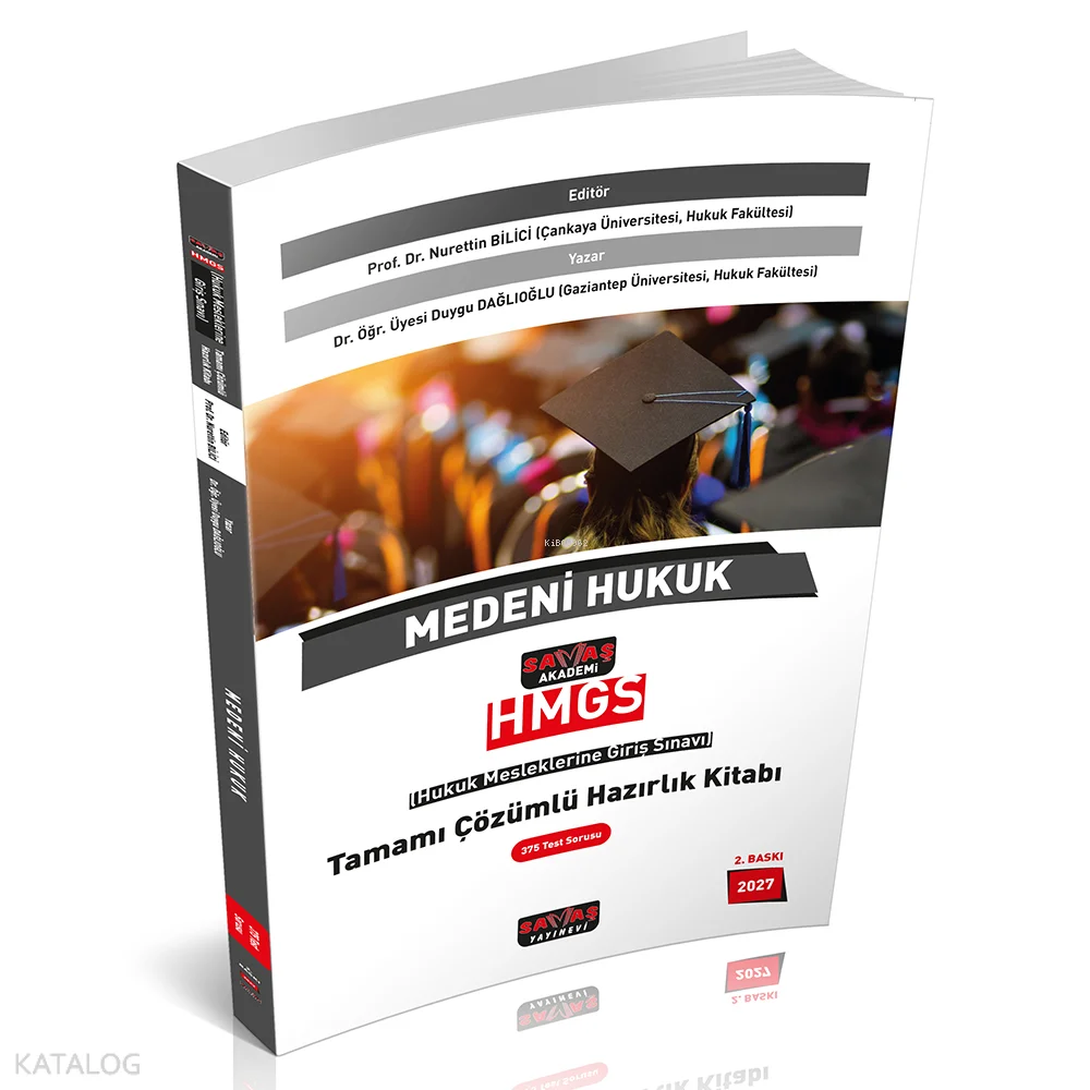 Savaş Yayınevi HMGS Medeni Hukuk Tamamı Çözümlü Hazırlık Kitabı