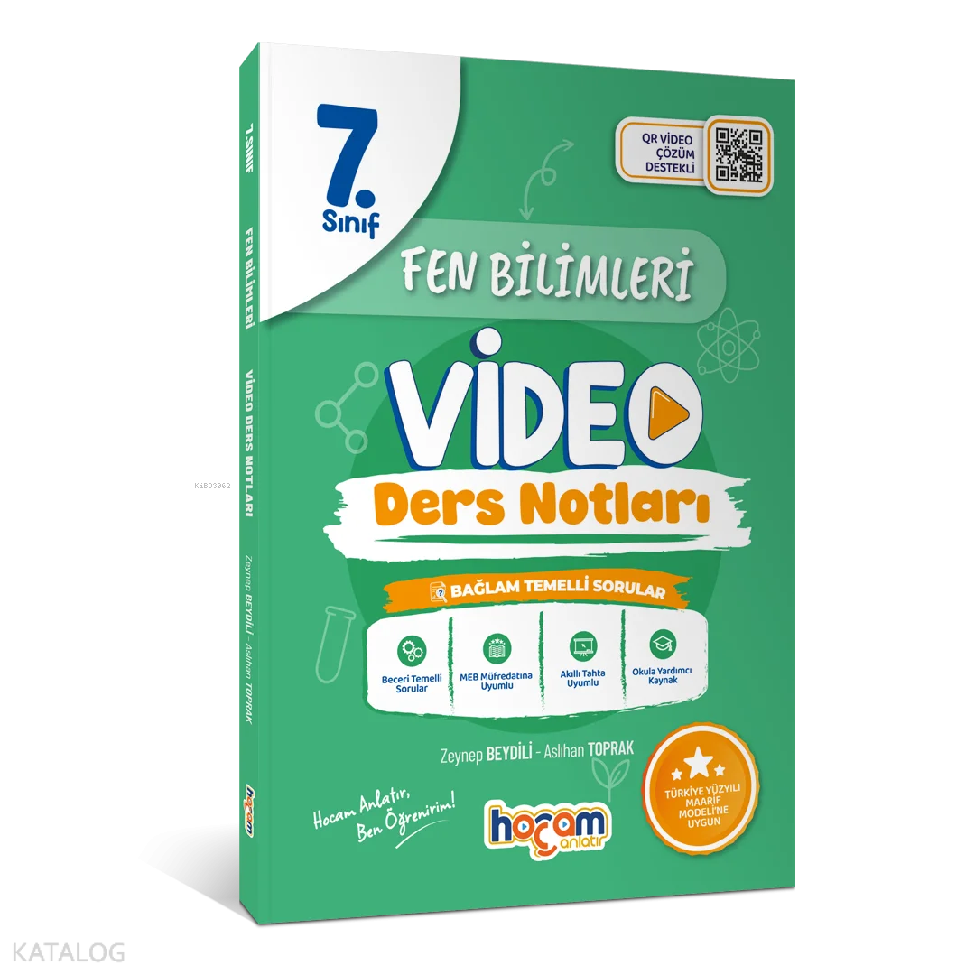 Hocam Anlatır Yayınları 7. Sınıf Fen Bilimleri Video Ders Notları (Maarif Model)