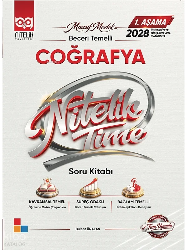 Nitelik 1. Aşama 2028 Maarif Modeli Beceri Temelli Coğrafya Soru Kitabı