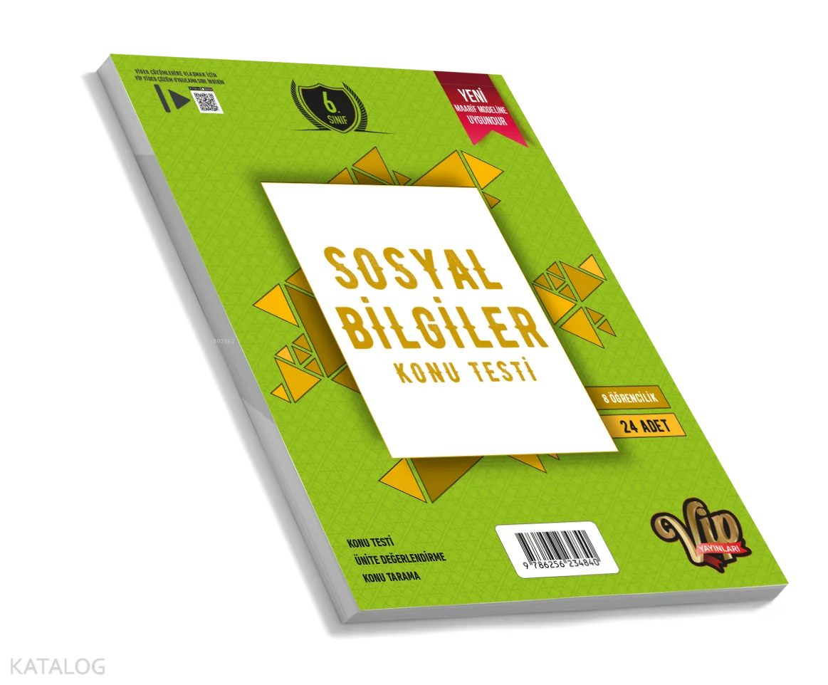 Vip 6. Sınıf Sosyal Bilgiler Konu Testi (8 Öğrencilik)