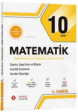 Sonuç 10. Sınıf Matematik Sayma Algoritma ve Bilişim Analitik İnceleme Veriden Olasılığa