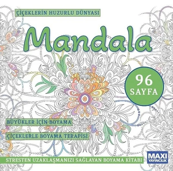 Çiçeklerin Huzurlu Dünyası Mandala