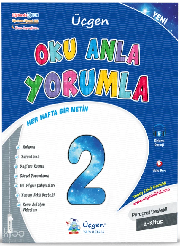 Üçgen Yayıncılık 2. Sınıf Türkçe Oku Anla Yorumla