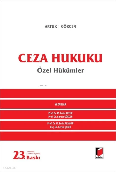 Ceza Hukuku (Ciltli);Özel Hükümler