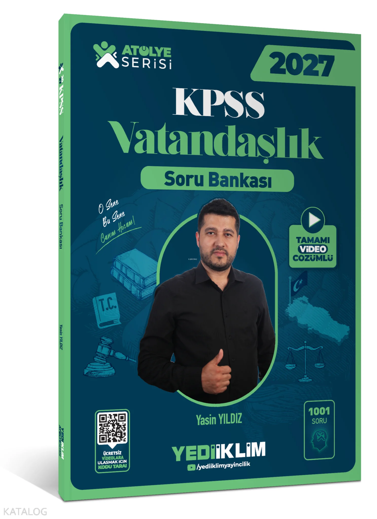 Yediiklim Yayınları 2027 KPSS Atölye Serisi Genel Kültür Vatandaşlık Tamamı Video Çözümlü Soru Bankası