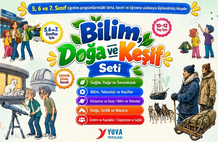 Yuva Yayınları 5. 6. 7. Sınıf Bilim, Doğa ve Keşif Seti