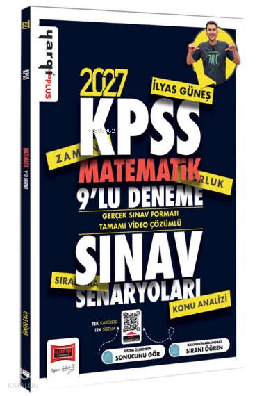 Yargı Yayınları 2027 KPSS Matematik Sınav Senaryoları Tamamı Video Çözümlü 9 Deneme