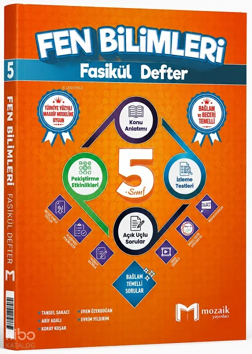 Mozaik 5. Sınıf Fen Bilimleri Maarif Model Konu Anlatımlı Fasikül Defter