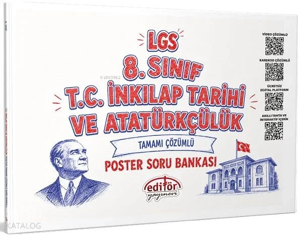 Editör Yayınları LGS 8. Sınıf T.C. İnkılap Tarihi ve Atatürkçülük Poster Soru Bankası