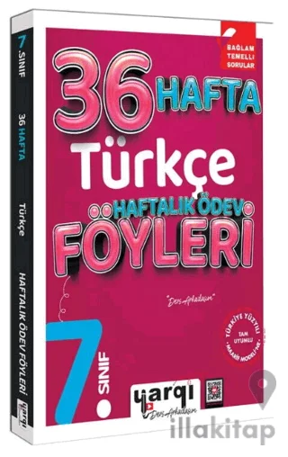 7. Sınıf Türkçe 36 Haftalık Ödev Föyleri