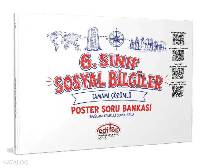 Editör Yayınları 6. Sınıf Sosyal Bilgiler Poster Soru Bankası