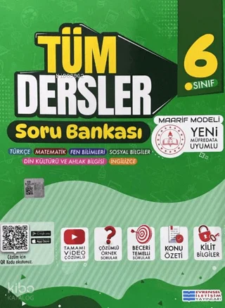 Evrensel İletişim 6. Sınıf Tüm Dersler Soru Bankası