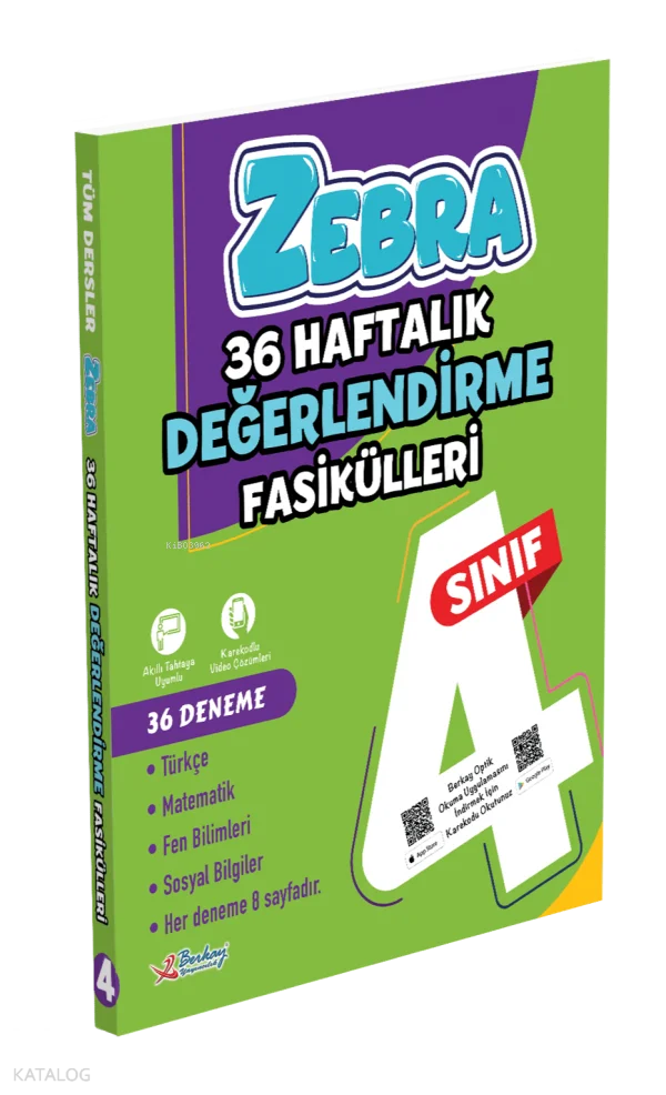 4. Sınıf Zebra Süreç Takip Fasikülleri (36 Fasikül - Tüm Dersler)