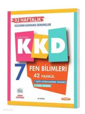 Kurmay 7. Sınıf Fen Bilimleri Haftalık Kazanım Kavrama Denemeleri