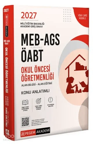 Pegem Akademi 2027 MEB-AGS ÖABT Okul Öncesi Öğretmenliği Konu Anlatımlı