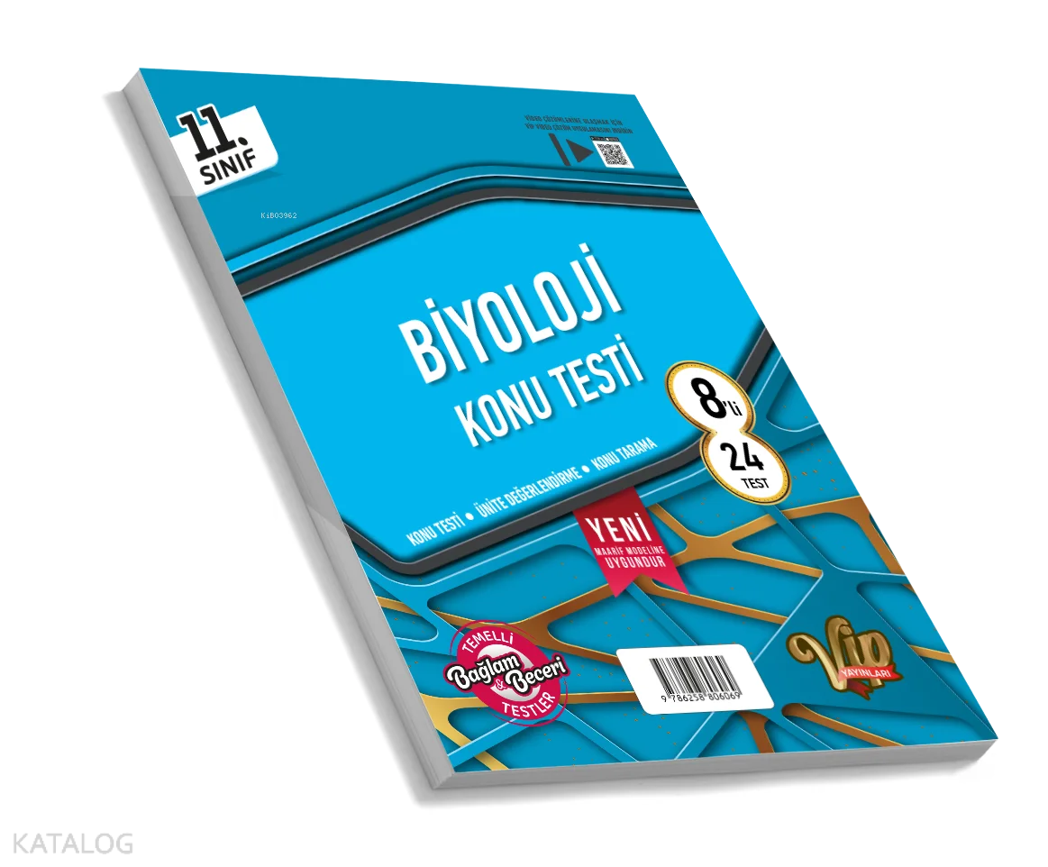 Vip 11. Sınıf Biyoloji Konu Testi (8 Öğrencilik)