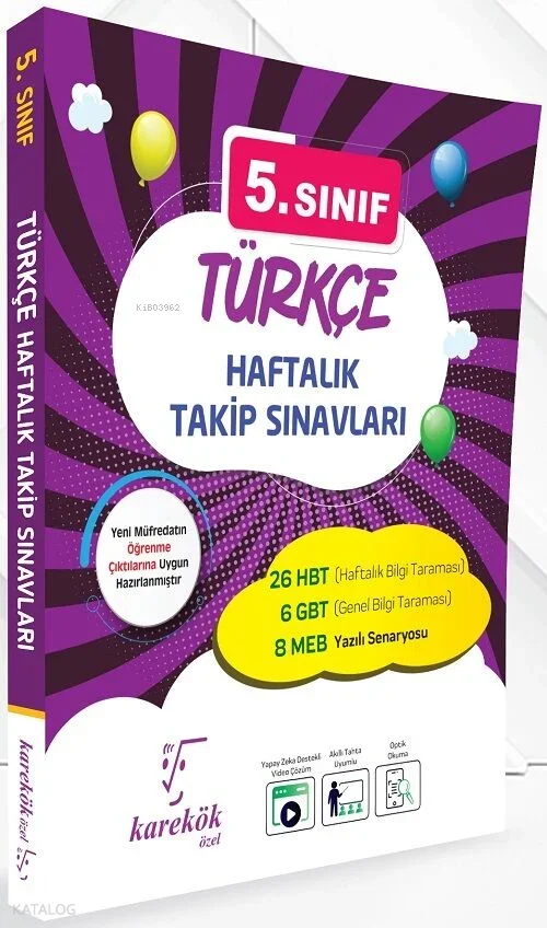 Karekök 5. Sınıf Türkçe Haftalık Takip Sınavları