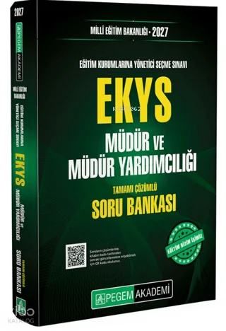 Pegem Akademi 2027 EKYS MEB Müdür ve Müdür Yardımcılığı Soru Bankası