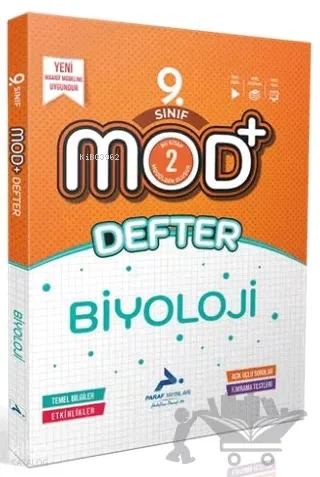 Paraf Yayınları 9. Sınıf Biyoloji Mod Defter