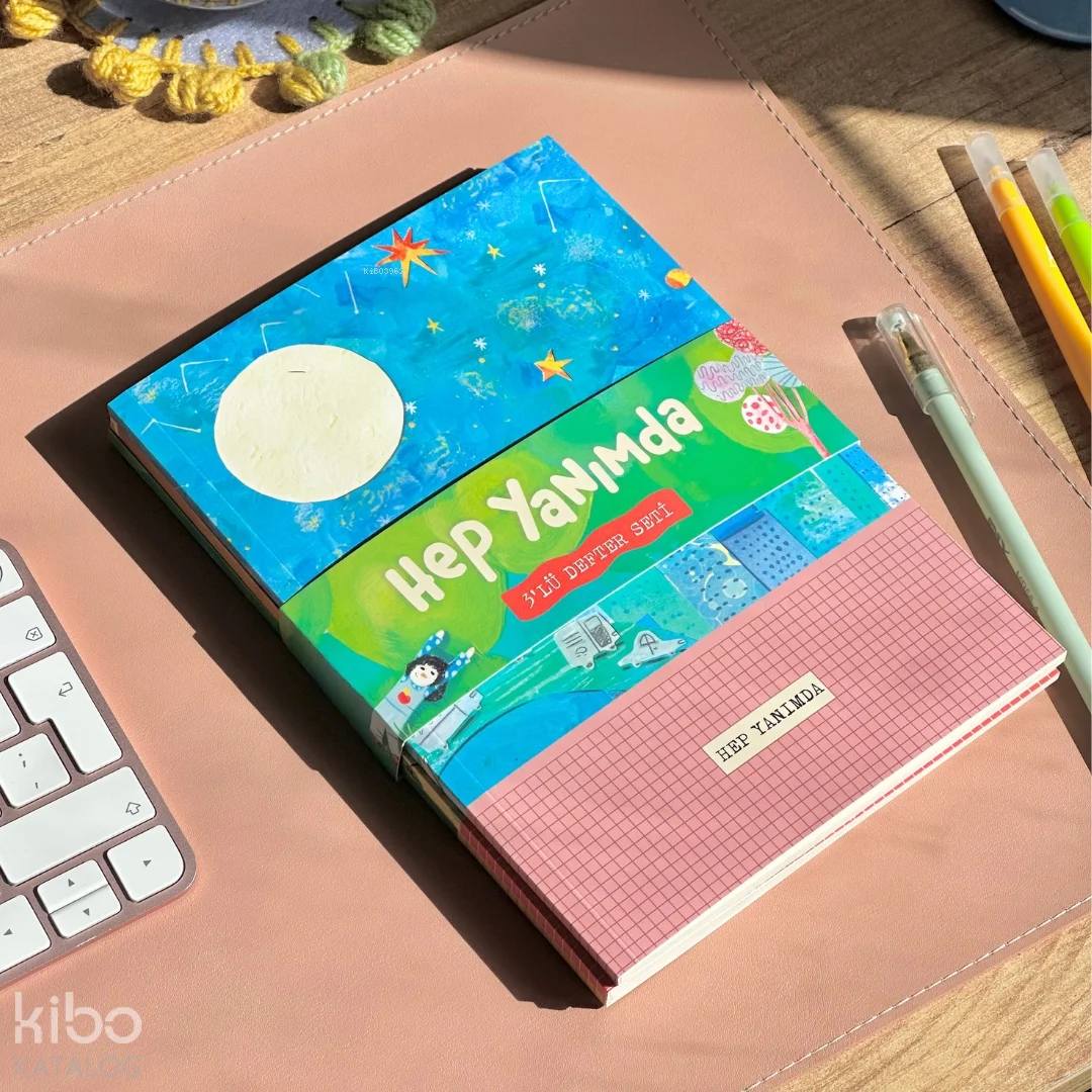 Karavan Çocuk Hep Yanımda 3'lü Defter Seti  Çizgili, Çizgisiz, Noktalı