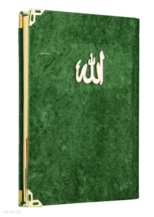 Yasin-i Şerif (Lalezar - Çanta Boy - 3 Özellikli - Kadife - Koyu Yeşil)
