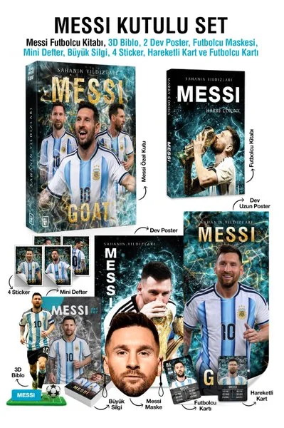 Messi Özel Kutulu Set - Sahanın Yıldızları