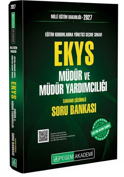 2027 EKYS MEB Müdür ve Müdür Yardımcılığı Soru Bankası