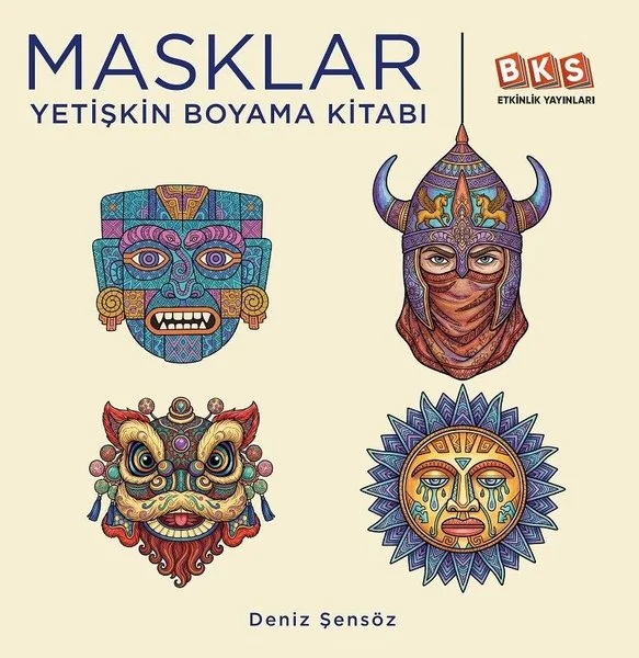 Masklar - Yetişkin Boyama Kitabı
