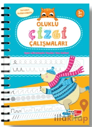 Oluklu Çizgi Çalışmaları Kitabı 3 Yaş ve Üzeri