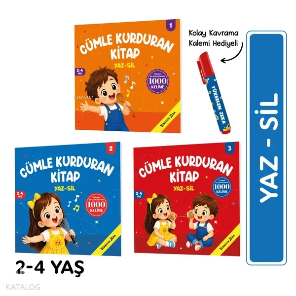 Cümle Kurduran Kitap;Yaz Sil Serisi