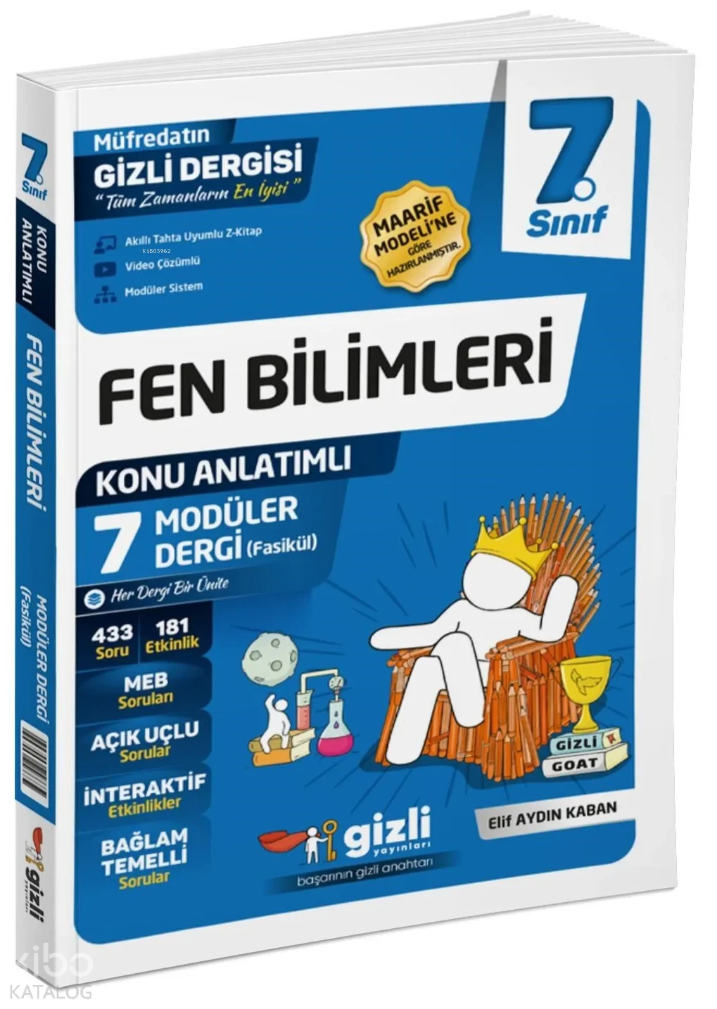 Gizli Yayınları 7. Sınıf Fen Bilimleri Konu Anlatımlı Modüler Dergi Fasikül