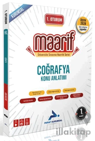 1. Oturum Maarif Coğrafya Konu Anlatımı 1. Kitap