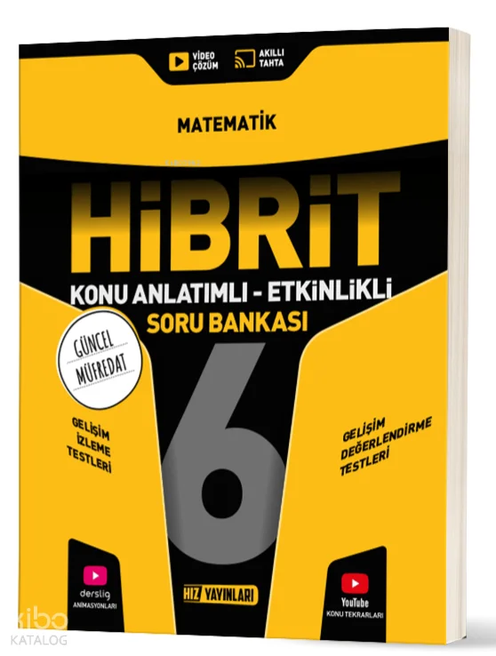 Hız Yayınları 6. Sınıf Hibrit Matematik Soru Bankası