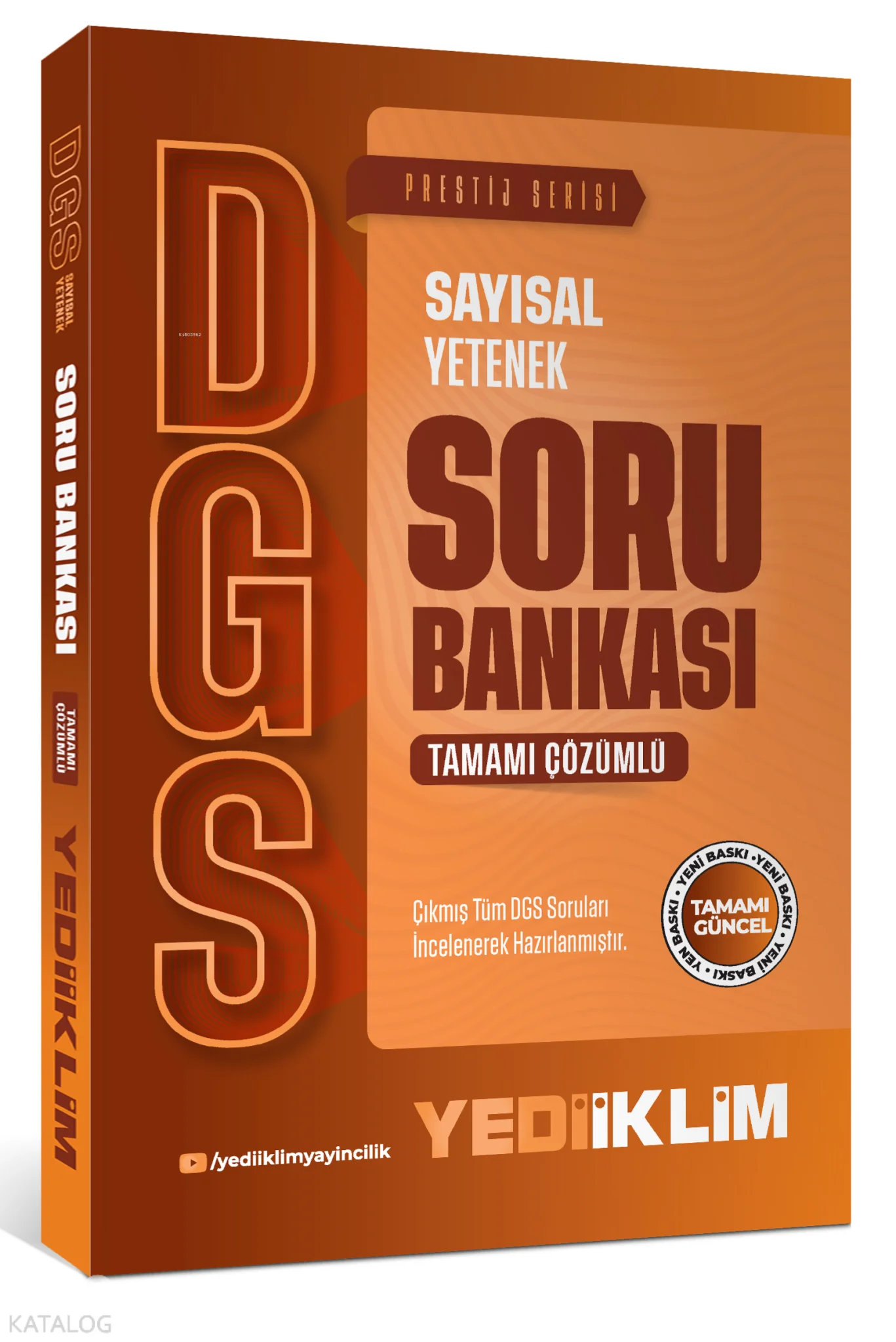 Yediiklim Yayınları 2027 DGS Prestij Serisi Sayısal Yetenek Tamamı Çözümlü Soru Bankası