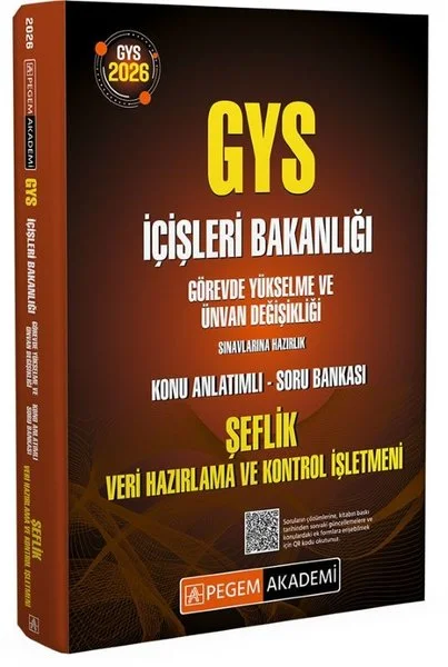 2026 GYS İçişleri Bakanlığı Görevde Yükselme Sınavlarına Hazırlık Konu Anlatımlı Soru Bankası Şeflik